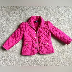Ralph Lauren Fuchsia Quilted Kids Puffer Jacket